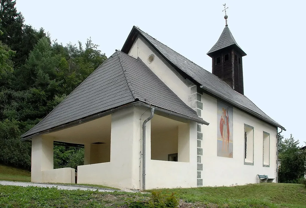 Subsidiary church Saint George at Tibitsch, community Techelsberg, district Klagenfurt-Land, Carinthia, Austria
