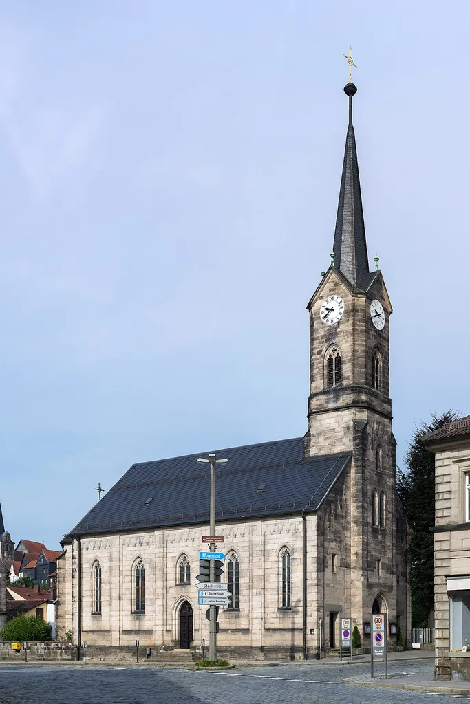 Evangelisch-Lutherische Christuskirche in der Strauer Straße in Kronach.