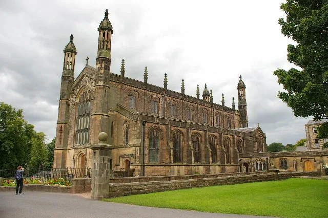 Roman Catholic church of St Peter, Stonyhurst College, Lancashire. The church is used by the pupils of Stonyhurst College and by the people of Hurst Green.