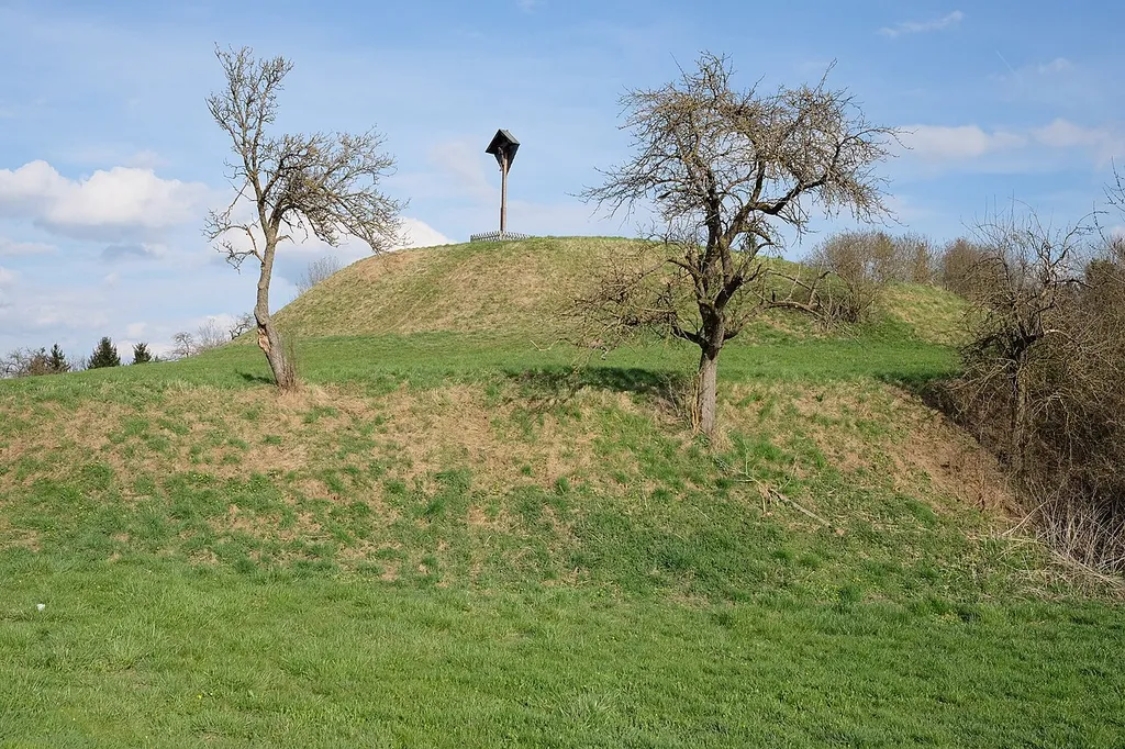 Motte Baumburg near Hundersingen, district Sigmaringen, Baden-Württemberg, Germany