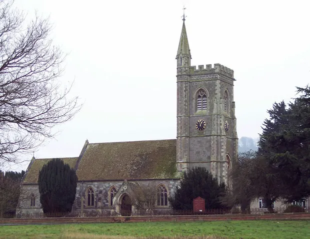 St Leonard's parish church, Semley, Wiltshire, seen from the north