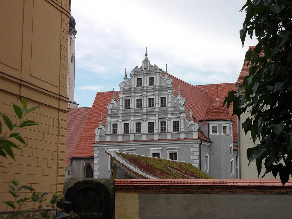 Gable of the Heffter Building in Zittau (Görlitz district, Saxony)