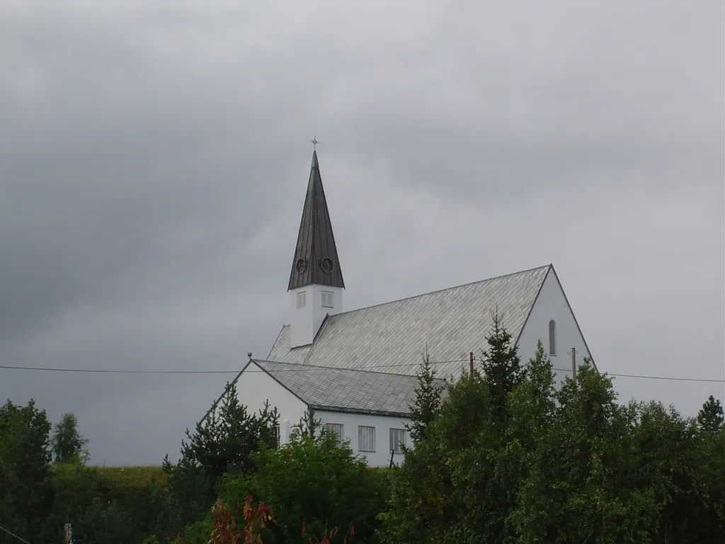 Church in the town Alta, Norway