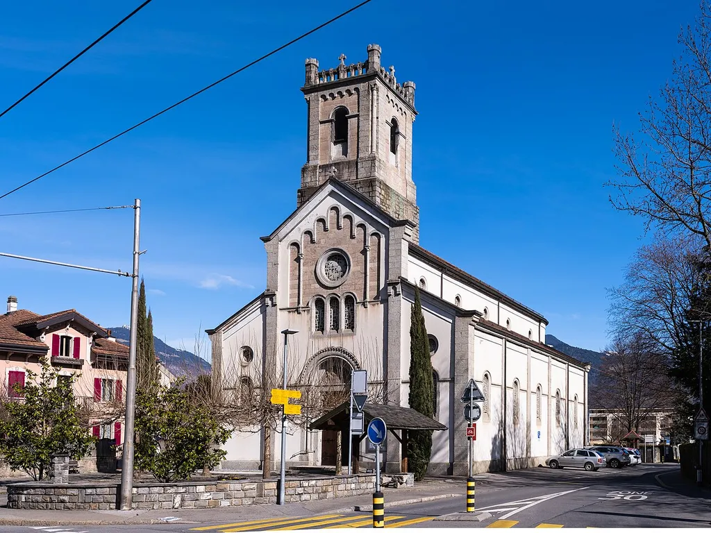 L'église Saint-Didier de Collombey.