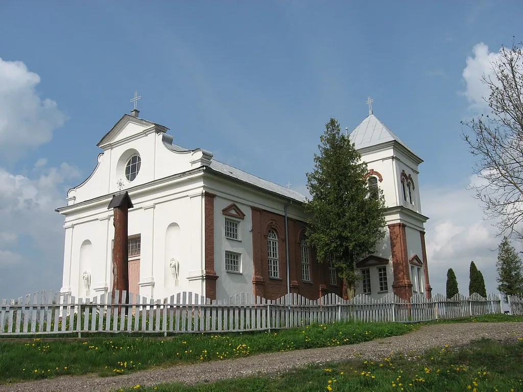 lt:Aukštelkės Šv. Antano Paduviečio bažnyčia Ši nuotrauka iš mano antrosios kelionės po Šiaulių apskrities bažnyčias.