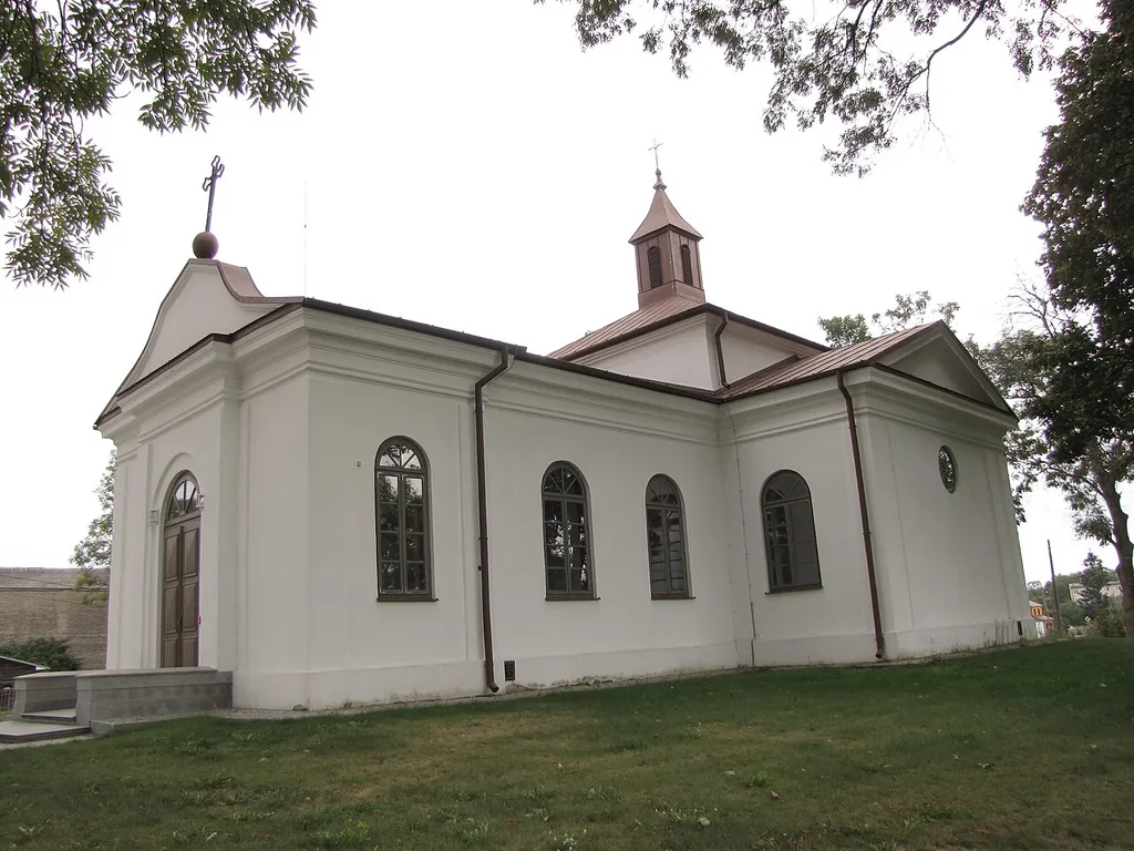 Wisznice - cerkiew greckokatolicka (unicka), obecnie kościół rzymskokatolicki p.w. św. Jerzego i Wniebowzięcia Najświętszej Maryi Panny, 1870-1872