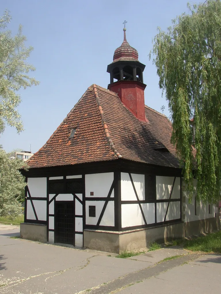 St Wenceslas church in the Lower suburb of Žatec, Czech Republic.