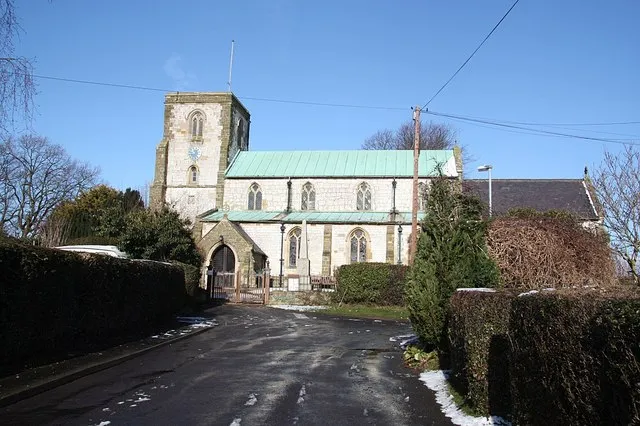 All Saints' Church Decorated and Perpendicular with a Victorian chancel by Rogers &amp; Marsden 1865-8.