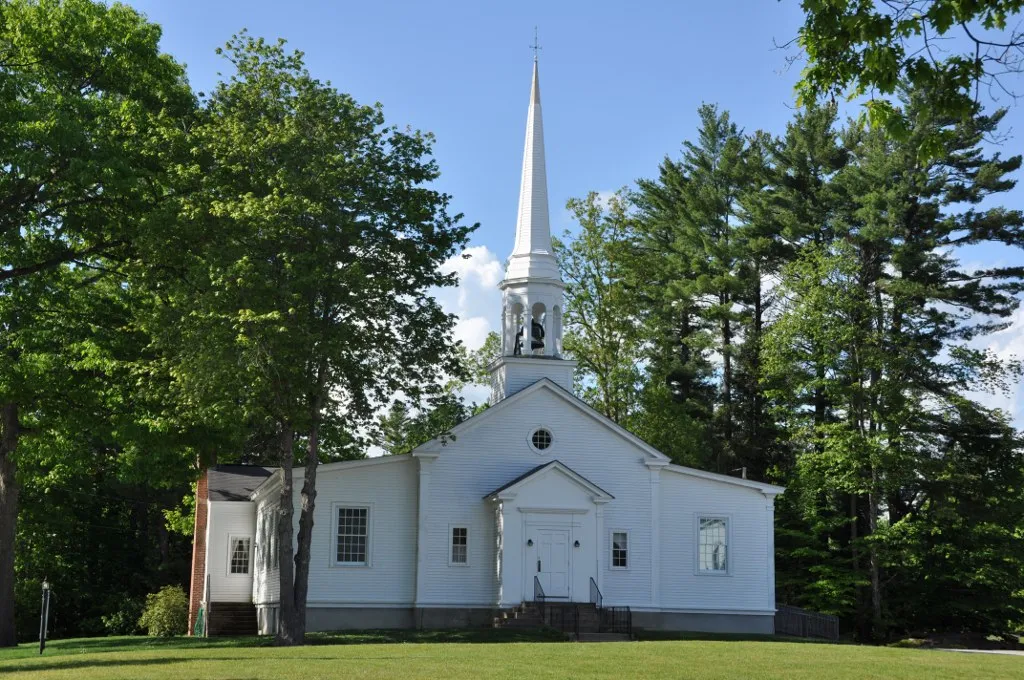The Hill Village Bible Church in Hill, New Hampshire.