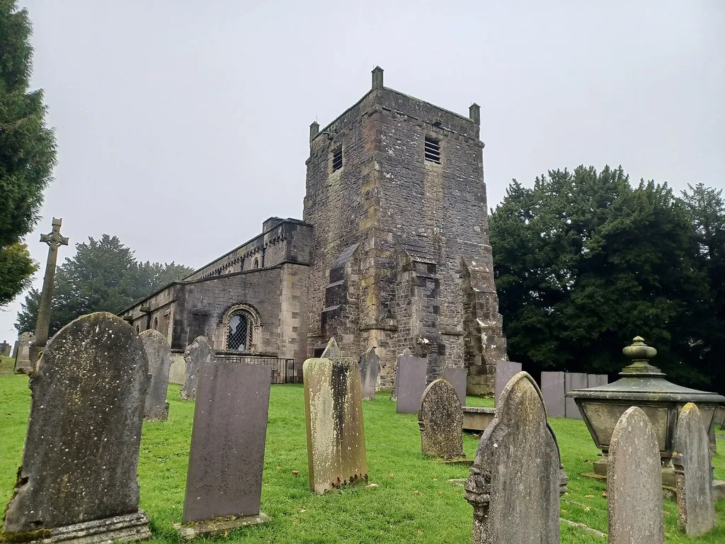 St. Mary's Church, Tissington, Derbyshire, England. 12th century and 1854, Grade II* listed.