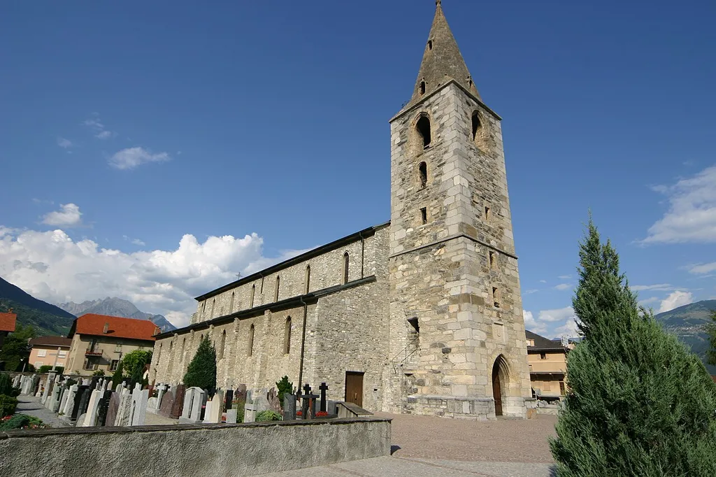 Church in Ardon, Valais, Switzerland
