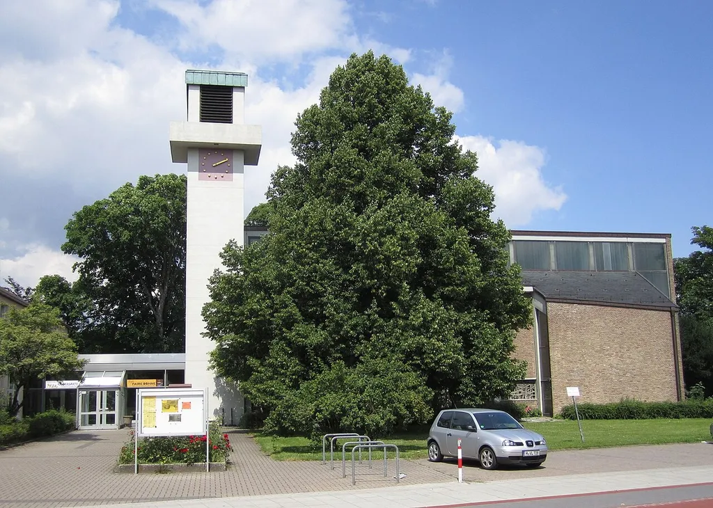 Martin Luther church in Ahlem, Hanover, Germany.
