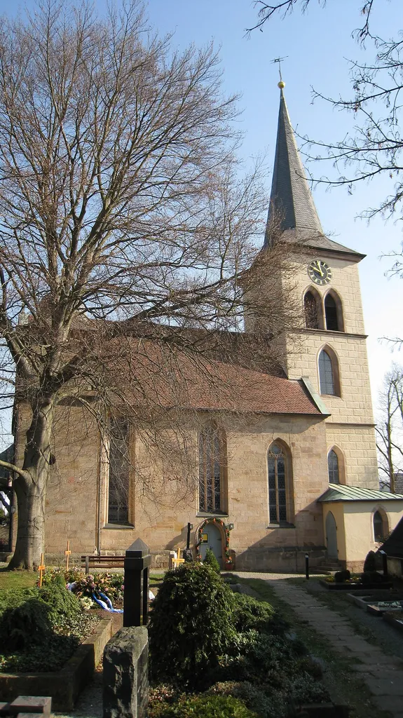 Church St. John at Schwarzach near Kulmbach, Bavaria, Germany