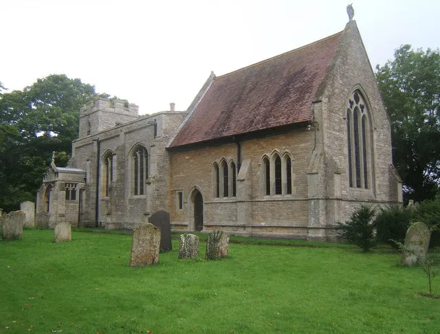 St Peter's parish church, Molesworth, Cambridgeshire (formerly Huntingdonshire), seen from the southeast