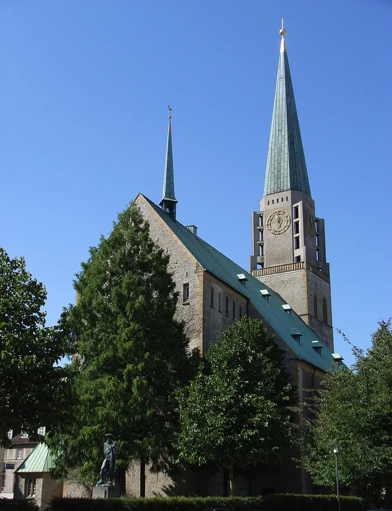 Bielefeld, Germany: Northeast view of the Altstädter Nikolaikirche.