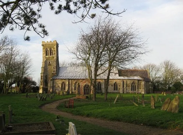 The Parish Church Of All Saints Saltfleetby All Saints. The tower really does lean away from the church, as in the photograph. A fillet has been inserted between the tower and the church roof to keep the interior watertight. Saltfleetby St. Clement and Saltfleetby St. Peter are separate hamlets in the area, distinguished by the Saint to whom their churches are dedicated.