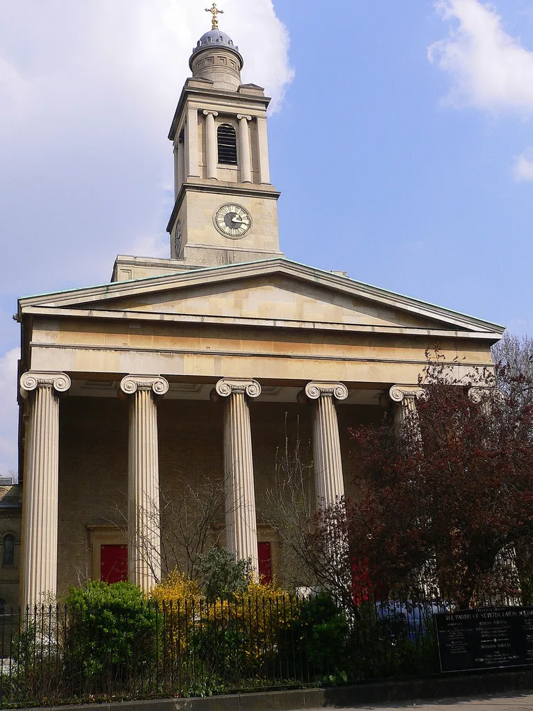 St Peter's parish church, Eaton Square, London SW1, seen from the southwest