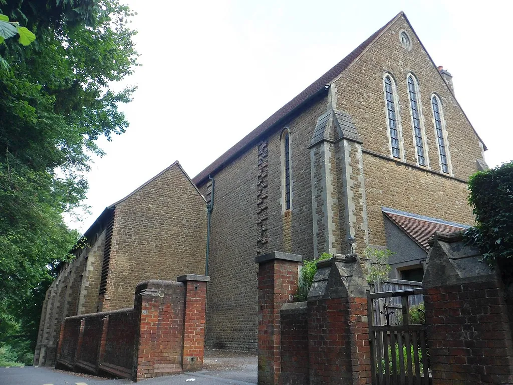 St Joseph's Church, Falkland Grove, Dorking, Mole Valley District, Surrey, England. The Roman Catholic parish church of Dorking.
