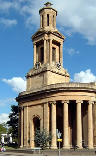 West front of the former parish church of St Thomas, Lee Bank, Birmingham, seen from the southwest