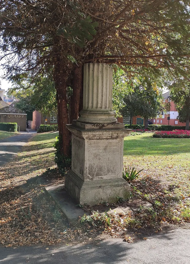Church of St Peter and St Mary Monument 6 Metres South East of Chancel .mw-parser-output .messagebox{margin:4px 0;width:auto;border-collapse:collapse;border:2px solid var(--border-color-progressive,#6485d1);background-color:var(--background-color-neutral-subtle,#fbfcff);color:var(--color-base,#202122);box-sizing:border-box;border-inline-start-width:8px}.mw-parser-output .messagebox.mbox-small{font-size:88%;line-height:1.25em}.mw-parser-output .mbox-warning,.mw-parser-output .mbox-speedy{border:2px solid var(--border-color-error,#b22222);background:var(--background-color-error-subtle,#ffdbdb);border-inline-start-width:8px}.mw-parser-output .mbox-serious,.mw-parser-output .mbox-delete,.mw-parser-output .mbox-stop{border:2px solid var(--border-color-error,#b22222);border-inline-start-width:8px}.mw-parser-output .mbox-issue,.mw-parser-output .mbox-content{border:2px solid #f28500;background:var(--background-color-warning-subtle,#ffe);border-inline-start-width:8px}.mw-parser-output .mbox-query,.mw-parser-output .mbox-style{border:2px solid #f4c430;background:var(--background-color-warning-subtle,#ffe);border-inline-start-width:8px}.mw-parser-output .mbox-shit{border:2px solid #960;border-inline-start-width:8px}.mw-parser-output .mbox-license{border:2px solid #88a;border-inline-start-width:initial}.mw-parser-output .mbox-legal{border:2px solid var(--border-color-notice,#666);background:var(--background-color-base,#fff);border-inline-start-width:8px}.mw-parser-output .mbox-honor{border:2px solid #ca3;background:var(--background-color-warning-subtle,#fcf4db);border-inline-start-width:8px}.mw-parser-output .mbox-growth{border:2px solid #8d4;background:var(--background-color-success-subtle,#d5fdf4);border-inline-start-width:8px}.mw-parser-output .mbox-move{border:2px solid #93c;border-inline-start-width:8px}.mw-parser-output .mbox-protection,.mw-parser-output .mbox-message{border:2px solid var(--border-color-base,#aaa);border-inline-start-width:8px}.mw-parser-output .messageb
