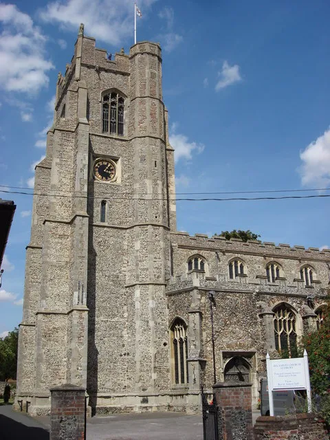 Church of All Saints in Sudbury, Suffolk, England. A Grade I listed church.
