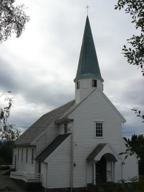 Hundvin Church in Lindås in Hordaland, Norway