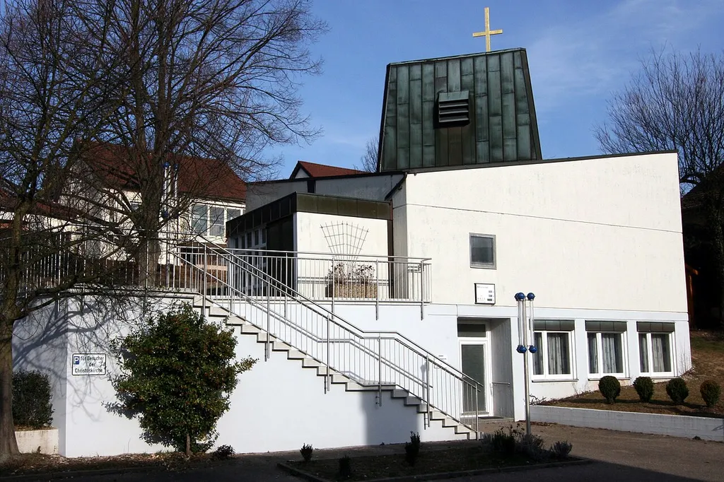 Protestant Christ church in Erlenbach