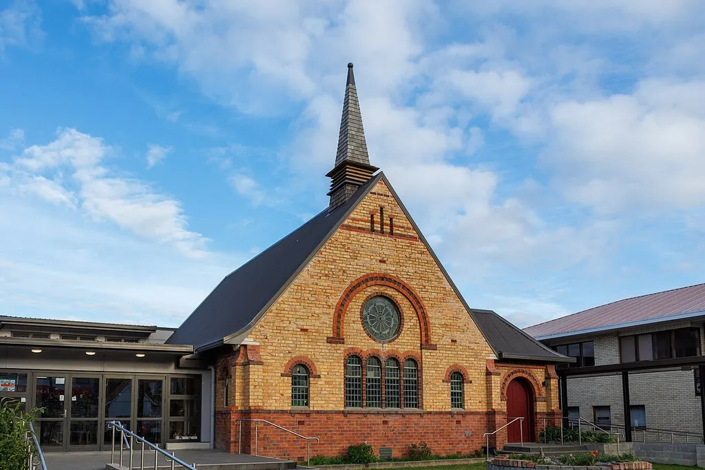 A view of St Andrew's Presbyterian Church in Ōtāhuhu, Auckland.