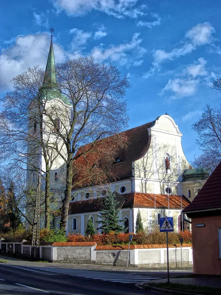 The church in Jastrowie, Poland.