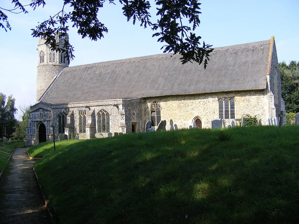 Church of St Peter in Theberton, Suffolk, England. A Grade I listed medieval church.