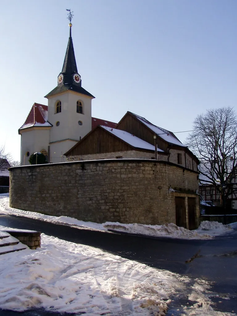 Die Kirchenburg von Tiefenstockheim in Unterfranken