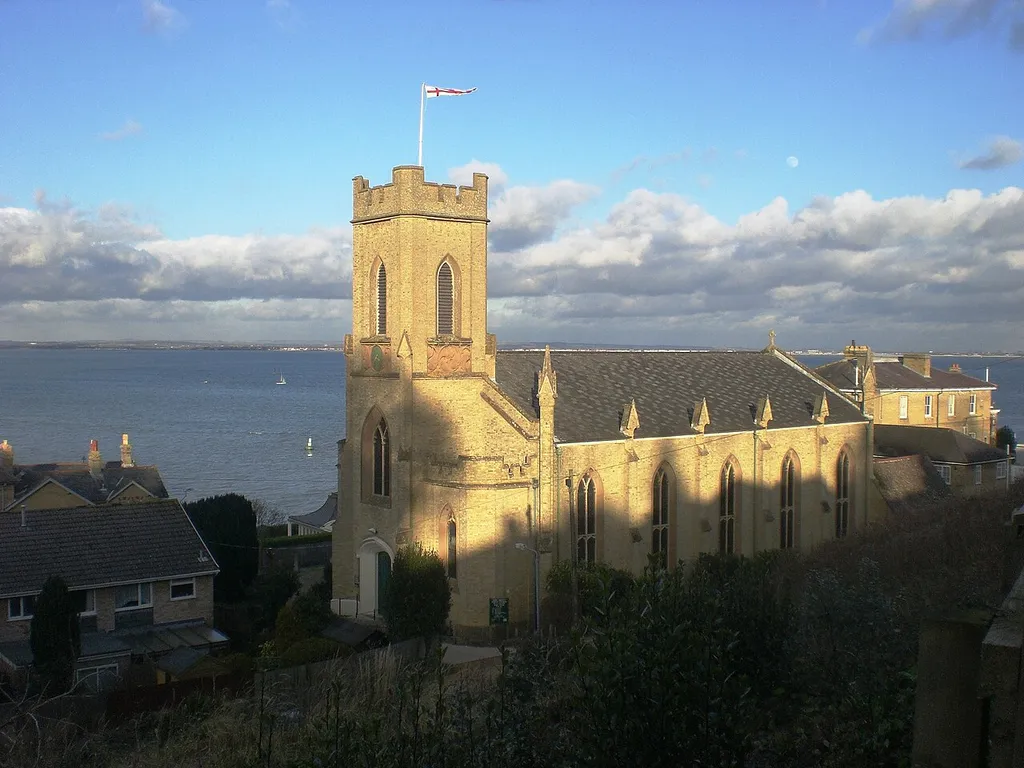 A view over the Holy Trinity Parish Church in en:Cowes on the en:Isle of Wight.