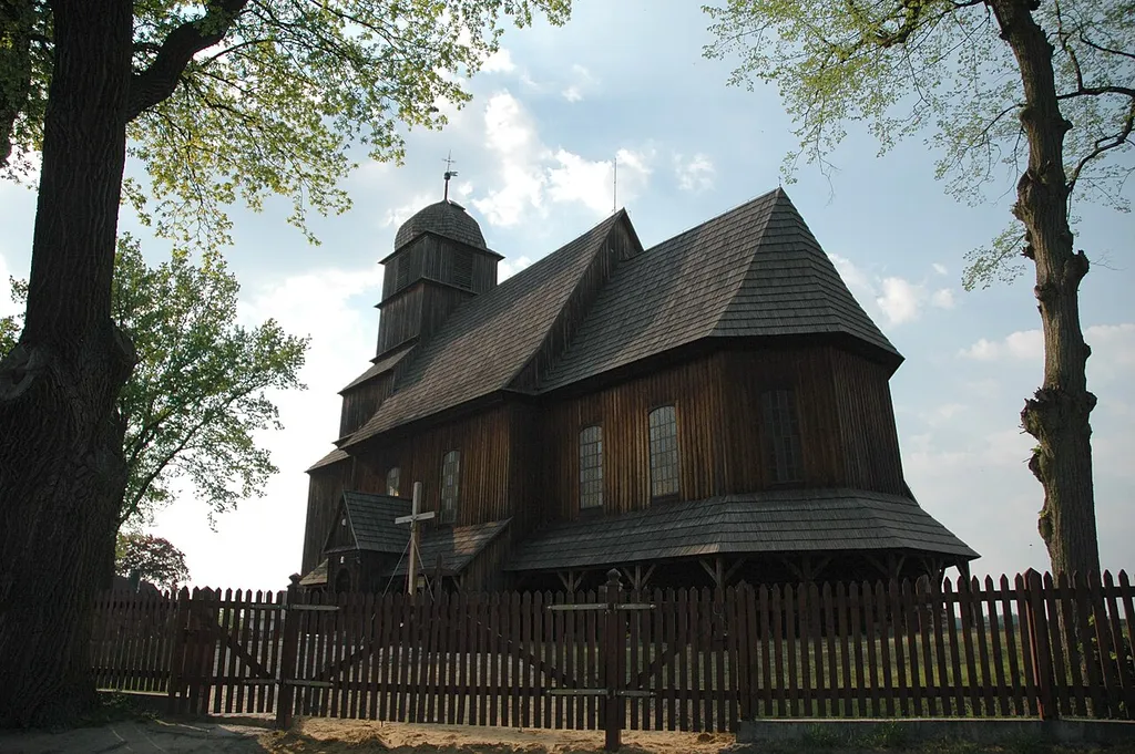 Poland, Trzebicko - St. Matthias wooden church