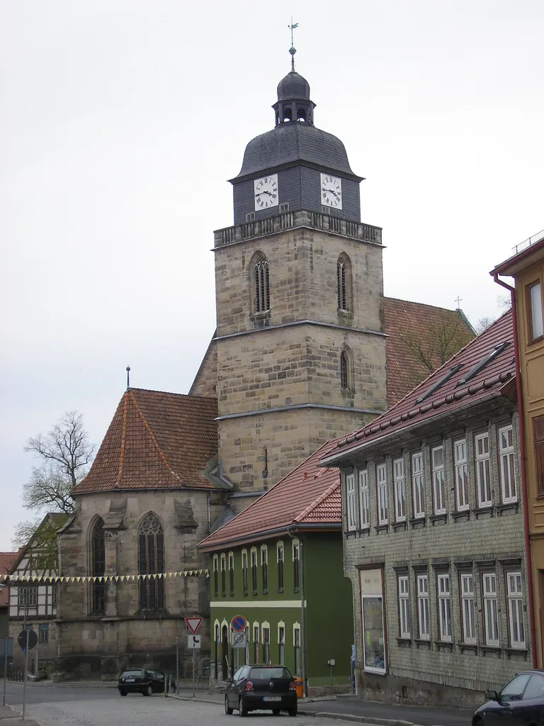 Die Stadtkirche von Eisfeld (Thüringen).