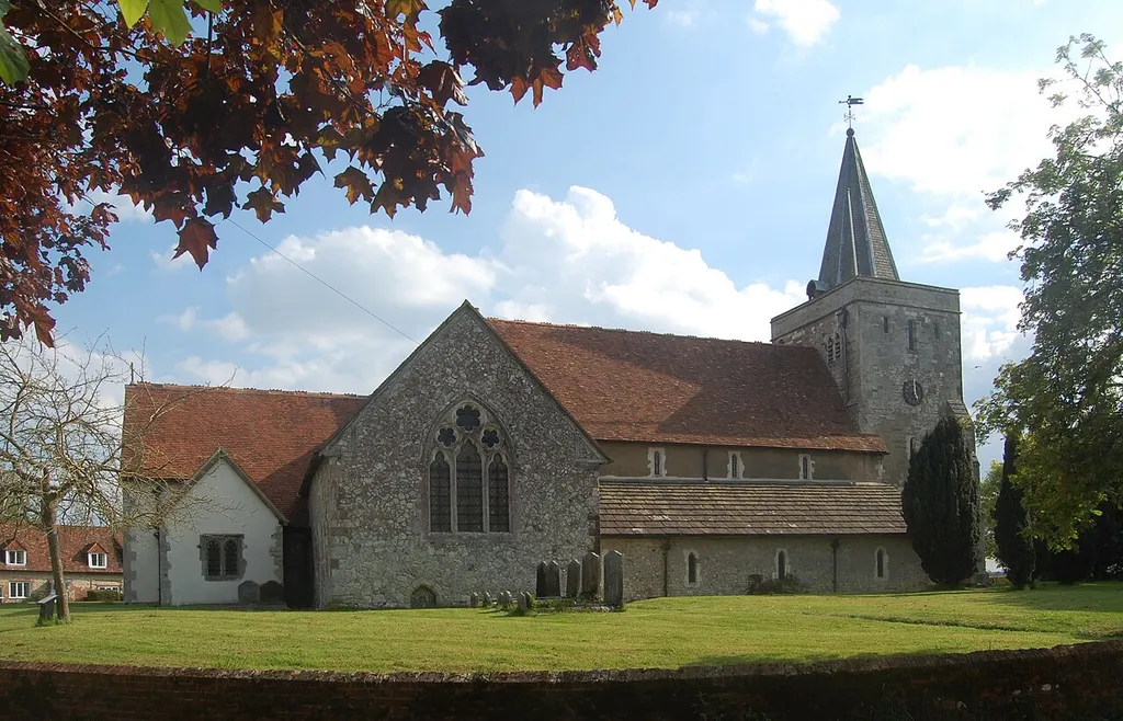 Holy Cross Church, Church Street, Binsted, East Hampshire District, Hampshire, England.