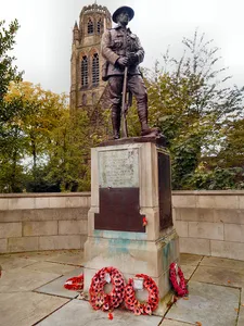 War memorial to front of Church of St Paul