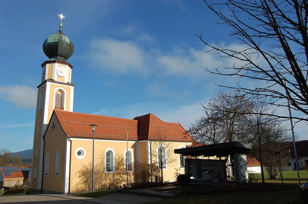 Kirche in Muschenried, Markt Winklarn, Landkreis Schwandorf, Oberpfalz, Bayern