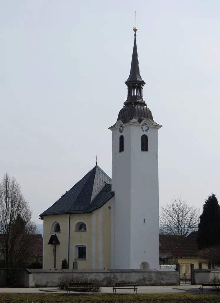 Holy Cross Church in Beričevo, Municipality of Dol pri Ljubljani, Slovenia