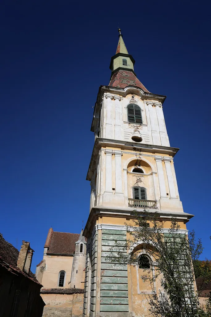Lutheran church in Daia, Apold commune, Mureș