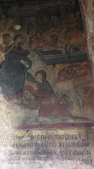Saints Cosmas and Damian Church in Servia Frescos