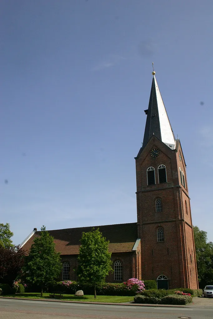 Historic church (ref.) in Neermoor, district of Leer, East Frisia, Germany