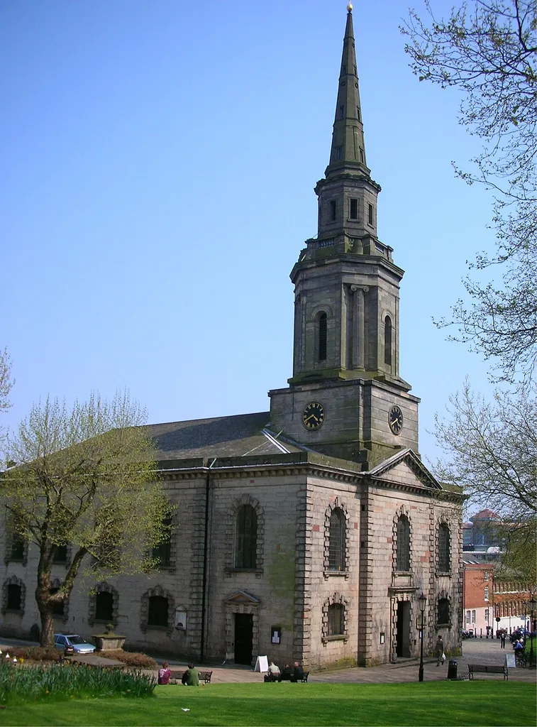 St Paul's church, Birmingham, England. Photographed 10 May 2006.