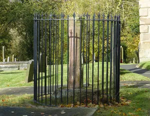 Standing cross in the churchyard of St Thomas Becket Church