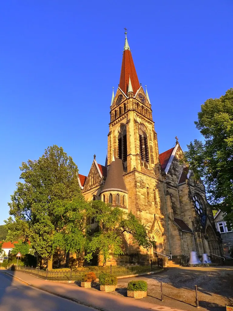 Westseite der Lutherkirche in Bad Harzburg