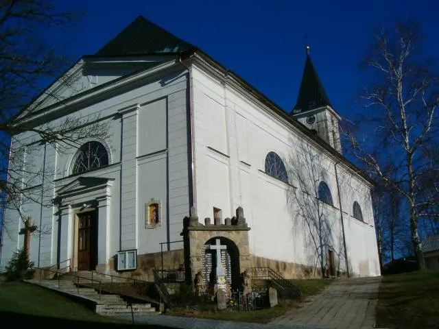 Church in Újezd, Czech republic.