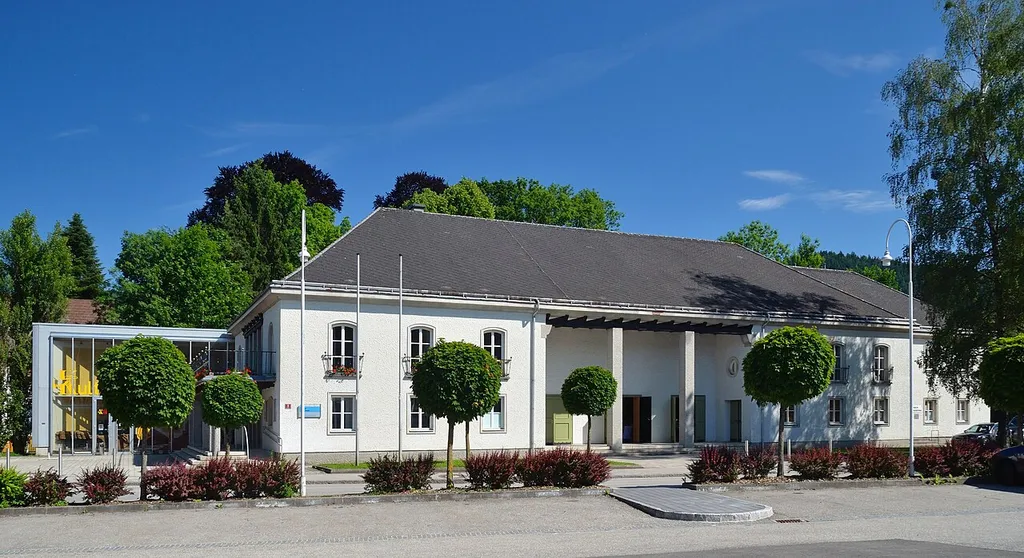 The former cinema, now cultural event location Kulturschmiede in Gresten, Lower Austria, is protected as a cultural heritage monument.