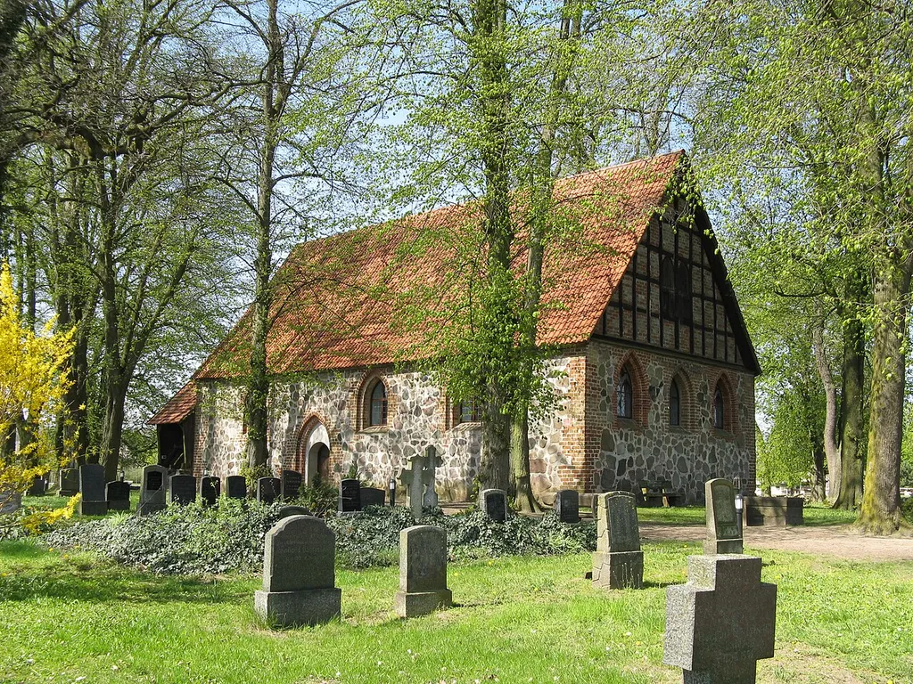 Church in Wamckow, disctrict Parchim, Mecklenburg-Vorpommern, Germany