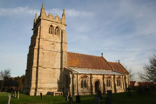 St.Mary &amp; All Saints' church, Swarby, Lincs. Victorian restoration of a largely Perpendicular church with a good tower.
