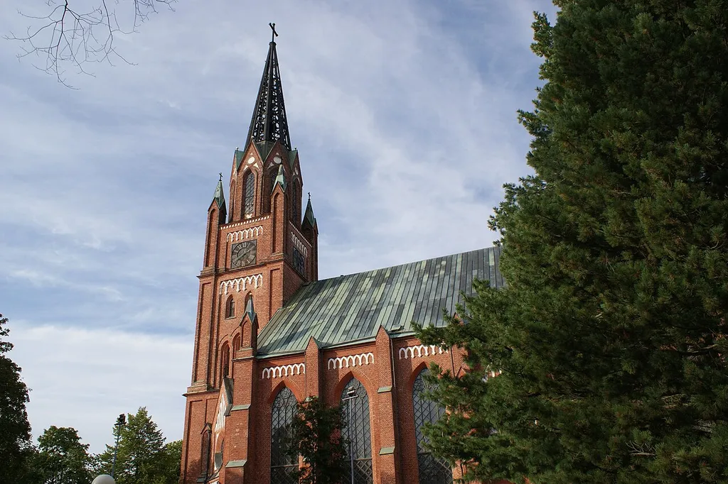 Central Pori Church in Pori, Finland. Architects: G. T. Chiewitz and Carl Johan von Heideken. Built in 1859–1863.