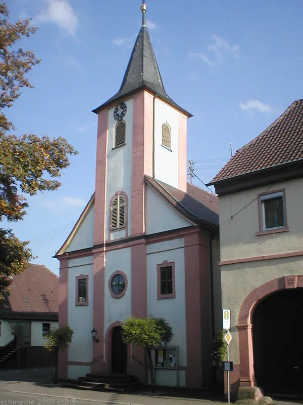 Evangelische Kirche in Meckesheim-Mönchzell, Baden-Württemberg, Deutschland
